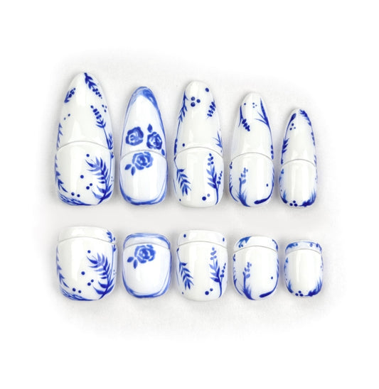 Porcelain Clip-on Nails