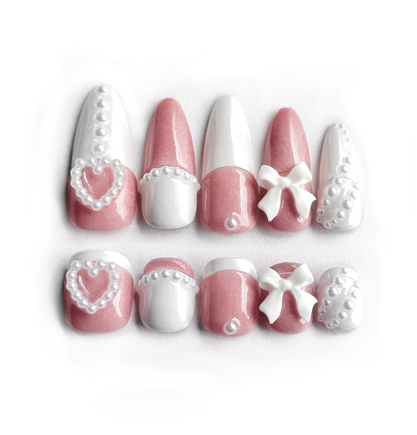 Coquette Baby Clip-on Nails