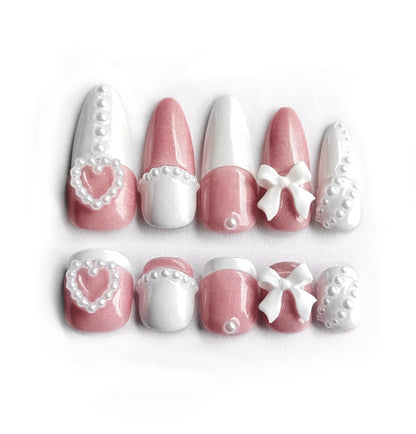 Coquette Baby Clip-on Nails