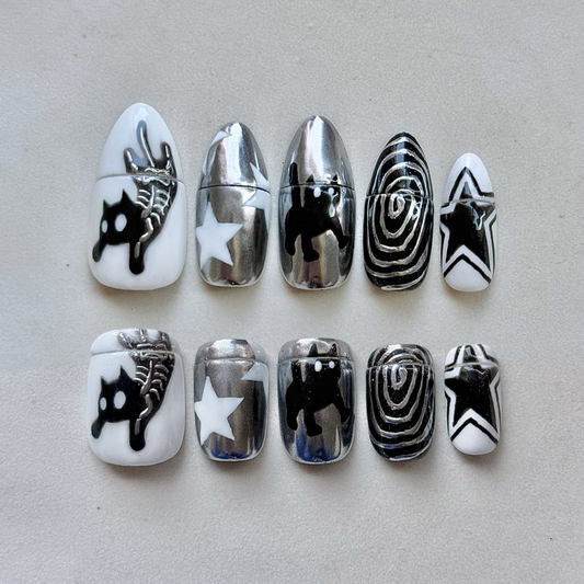 [HOLIDAY SPECIAL] Black Cat! Nails