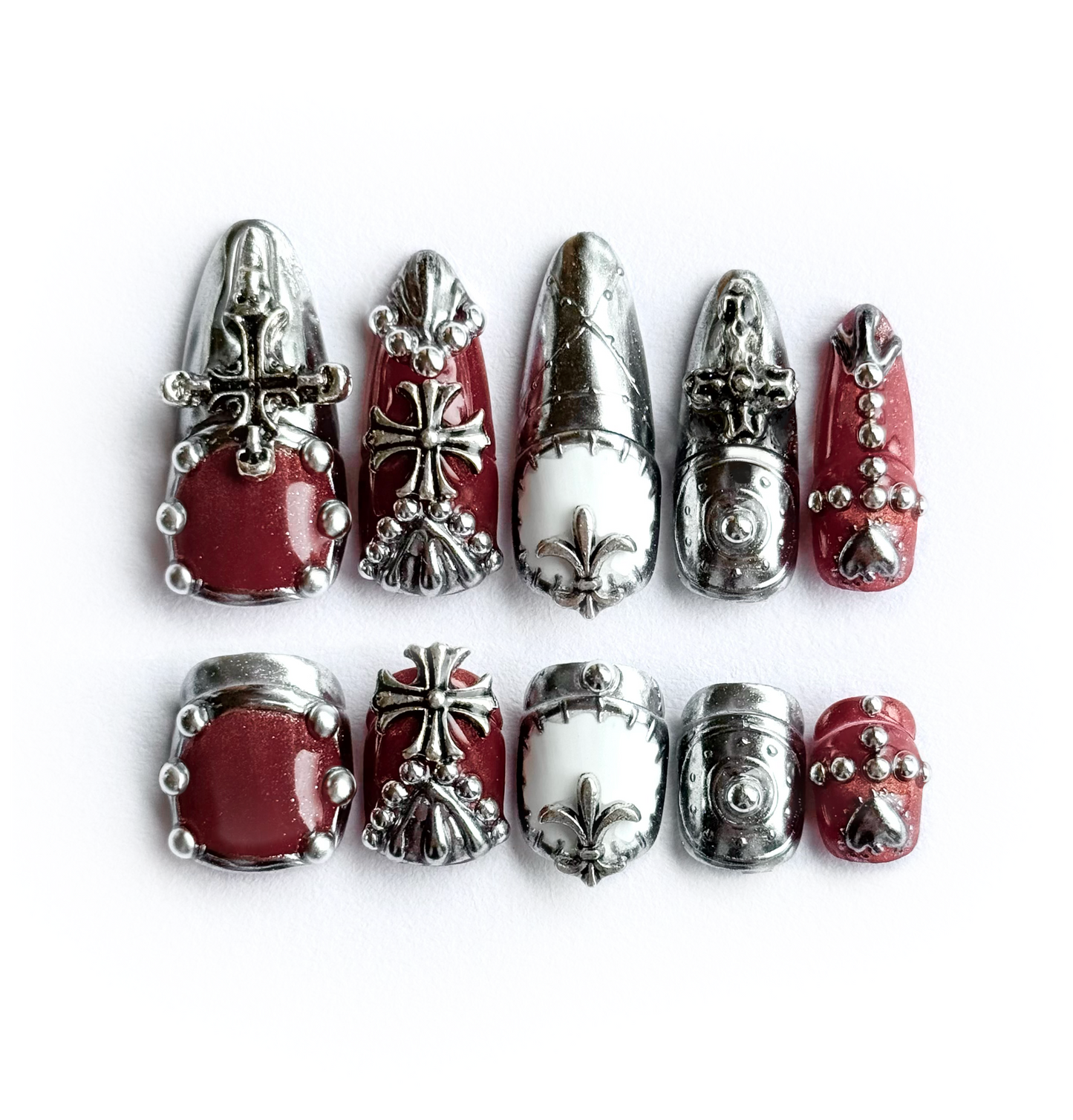 Vampire Slayer Clip-on Nails