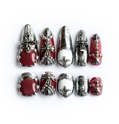 Vampire Slayer Clip-on Nails