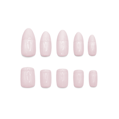 Pale Pink Clip-on Nails